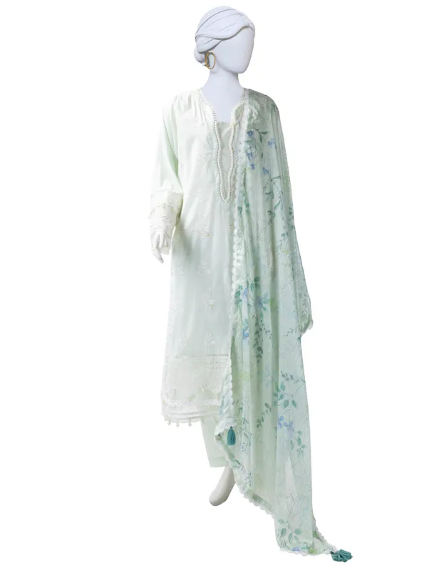 BLUE LAWN 3PC STITCHED | JLAWN-S-25-824/S LUXE-A-04 sold by Junaid Jamshed