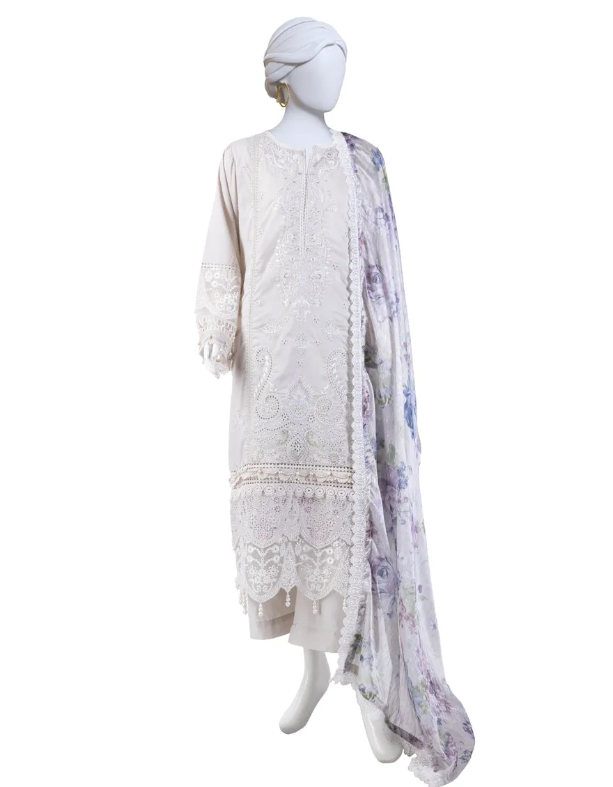 GREY LAWN 3PC STITCHED | JLAWN-S-25-826/S LUXE-A-06 sold by Junaid Jamshed