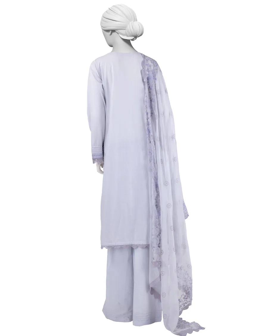 BLUE LAWN 3PC STITCHED | JLAWN-S-25-827/S LUXE-B-01 sold by Junaid Jamshed product image thumbnail 2
