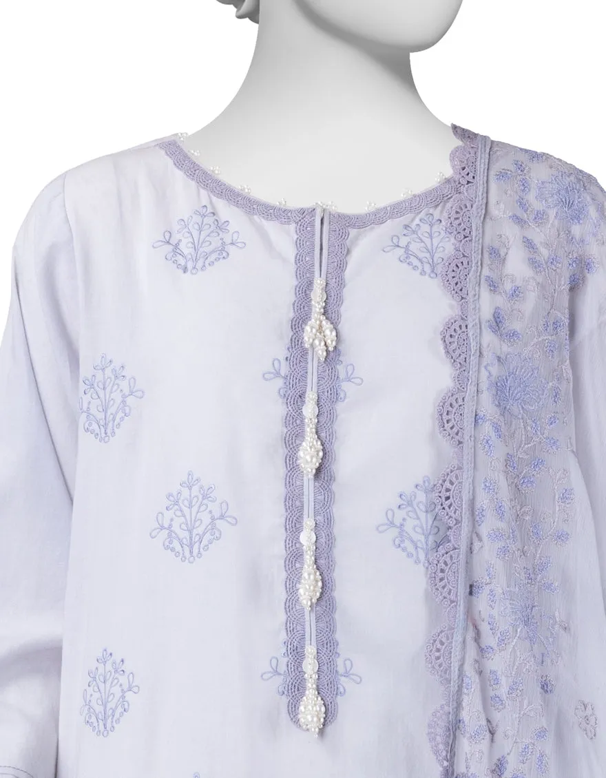 BLUE LAWN 3PC STITCHED | JLAWN-S-25-827/S LUXE-B-01 sold by Junaid Jamshed product image thumbnail 3