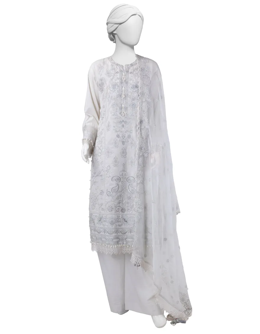 GREY LAWN 3PC STITCHED | JLAWN-S-25-828/S LUXE-B-02 sold by Junaid Jamshed