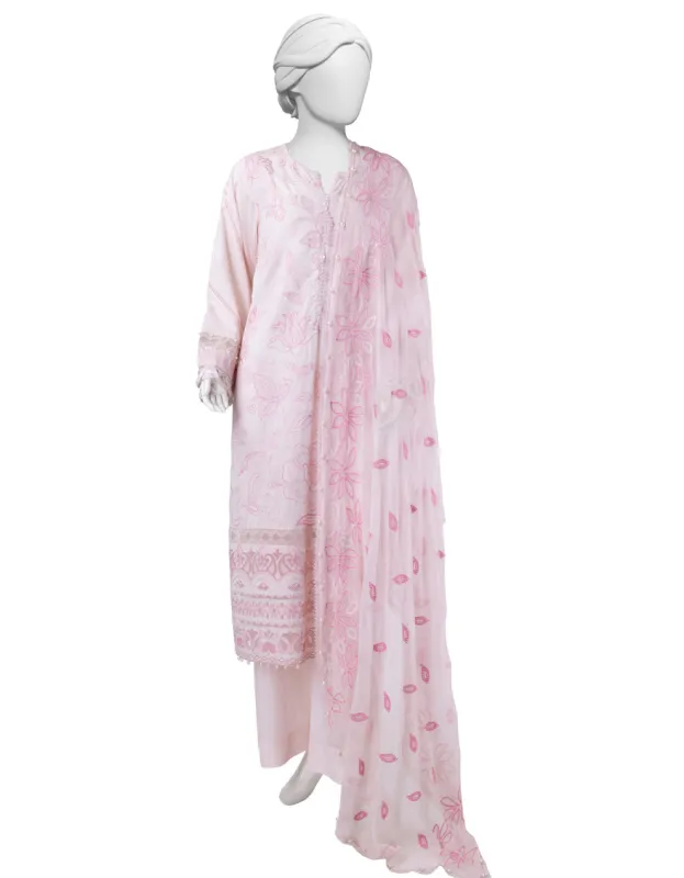 PINK LAWN 3PC STITCHED | JLAWN-S-25-830/S LUXE-B-04 sold by Junaid Jamshed