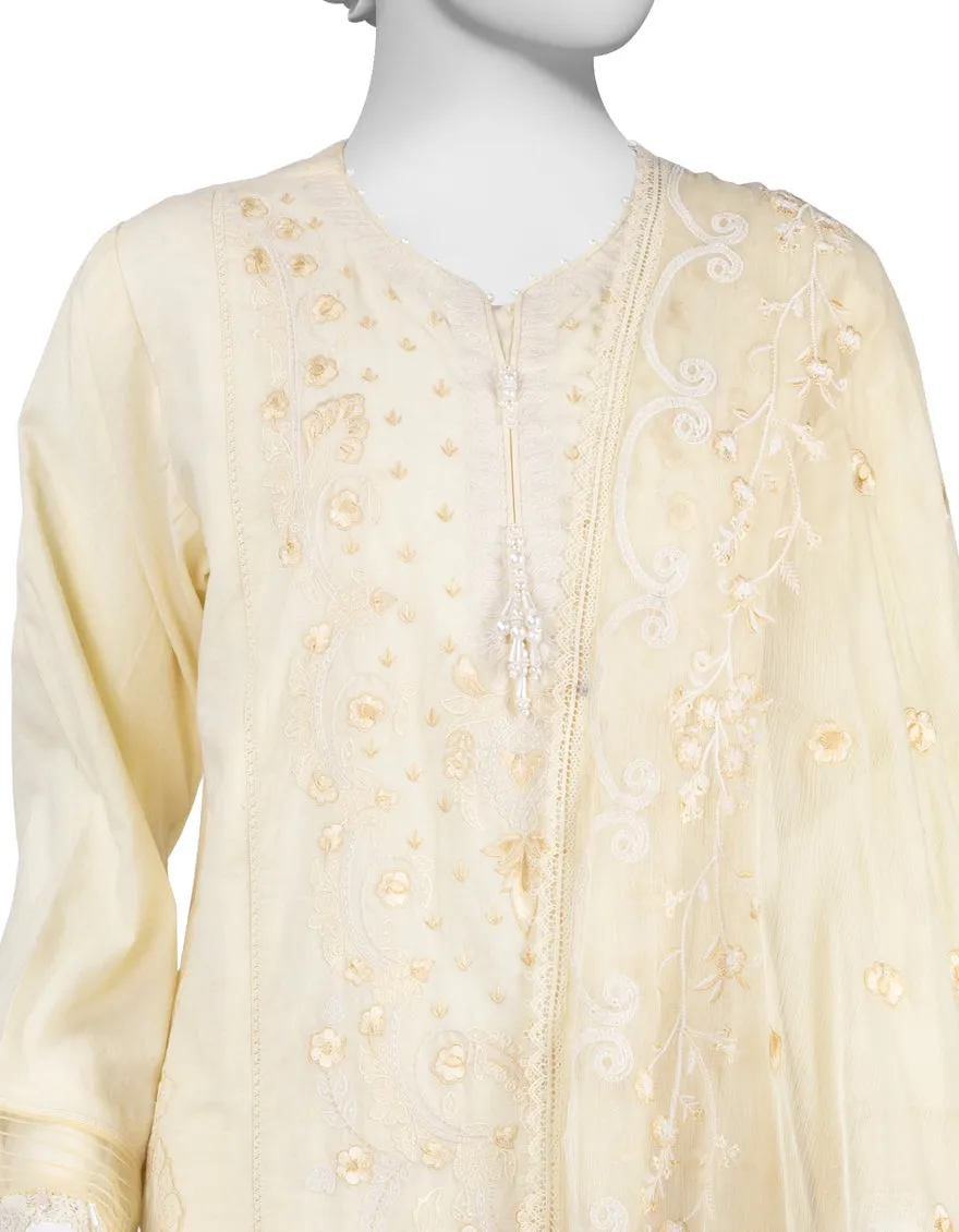 YELLOW LAWN 3PC STITCHED | JLAWN-S-25-832/S LUXE-B-06 sold by Junaid Jamshed product image thumbnail 3