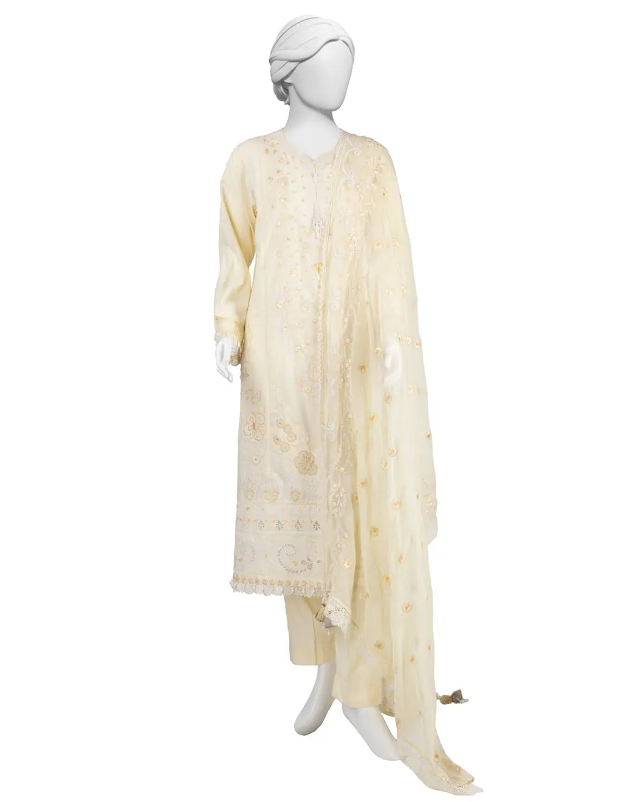 YELLOW LAWN 3PC STITCHED | JLAWN-S-25-832/S LUXE-B-06 sold by Junaid Jamshed