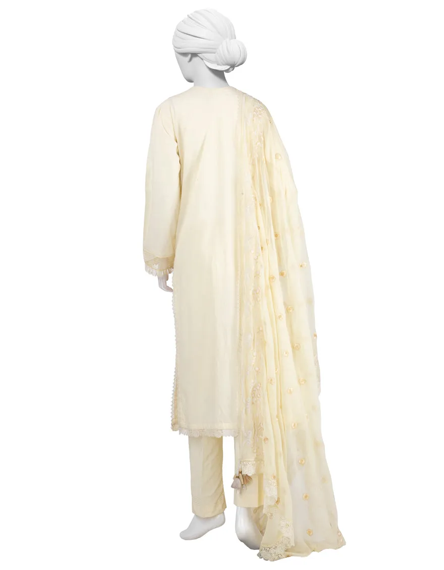 YELLOW LAWN 3PC STITCHED | JLAWN-S-25-832/S LUXE-B-06 sold by Junaid Jamshed product image thumbnail 2