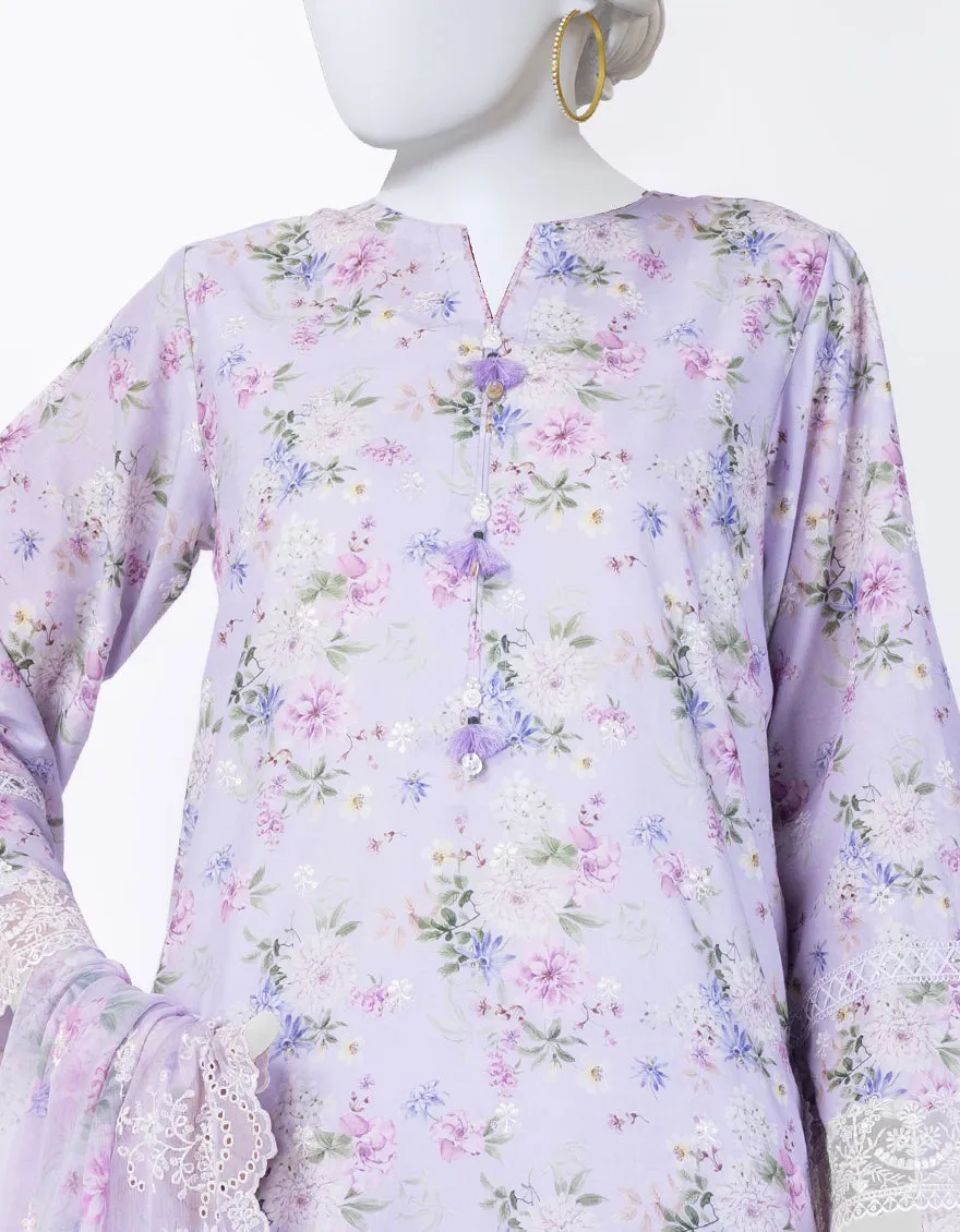 PURPLE LAWN 3PC STITCHED | JLAWN-S-25-842/S-FLORIST-02 sold by Junaid Jamshed product image thumbnail 2