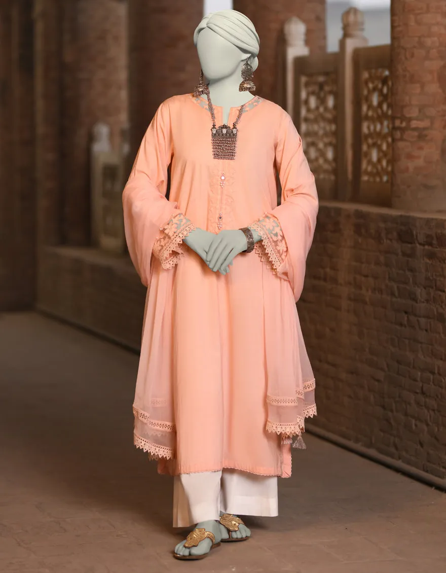 ORANGE DOBBY 2PC STITCHED | JLAWN-S-JDS-25-1005/S RALLI-01 sold by Junaid Jamshed