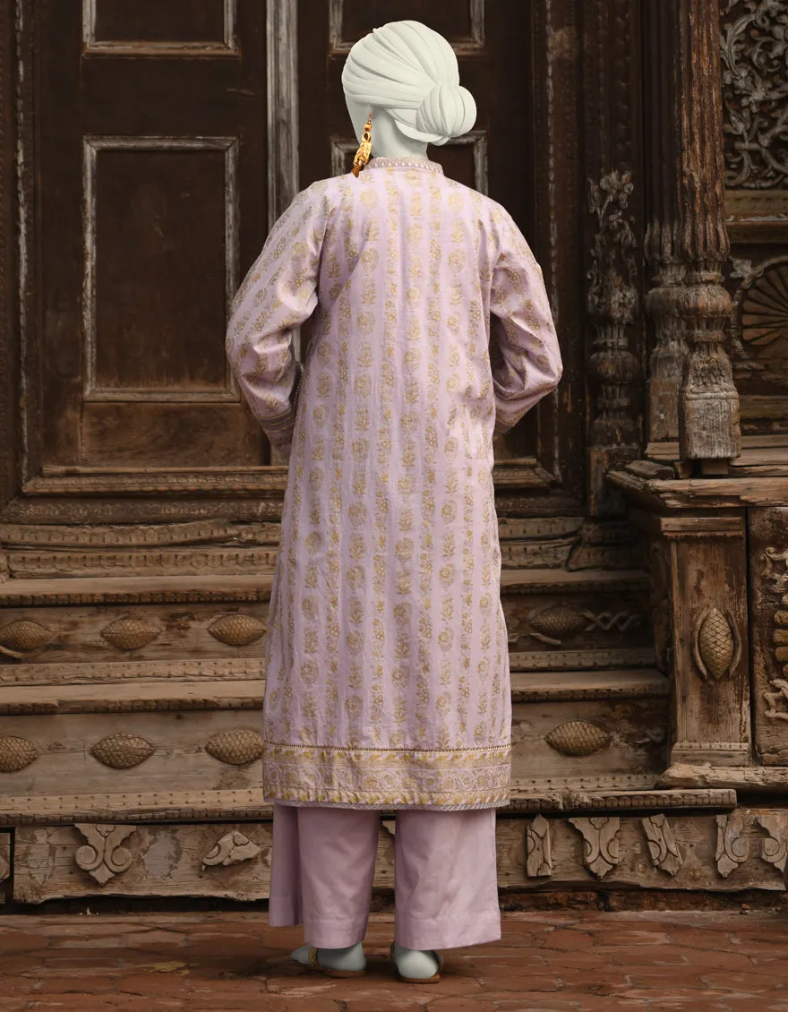 PURPLE LAWN 2PC STITCHED | JLAWN-S-JST-25-2011/S ZARI-3 sold by Junaid Jamshed product image thumbnail 2