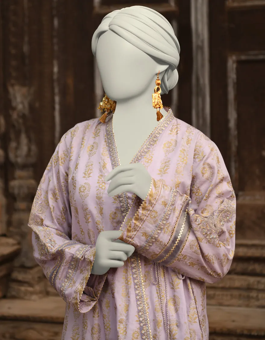 PURPLE LAWN 2PC STITCHED | JLAWN-S-JST-25-2011/S ZARI-3 sold by Junaid Jamshed product image thumbnail 3