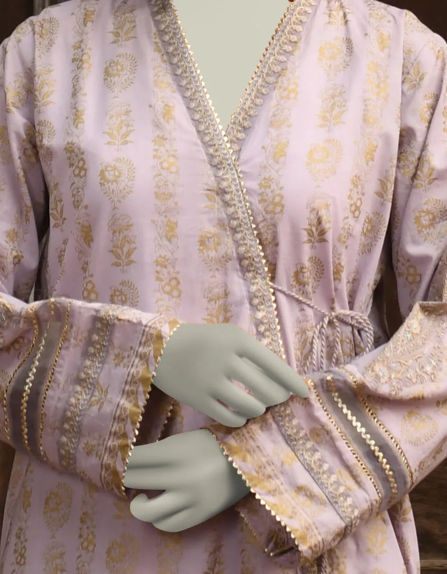 PURPLE LAWN 2PC STITCHED | JLAWN-S-JST-25-2011/S ZARI-3 sold by Junaid Jamshed product image thumbnail 4