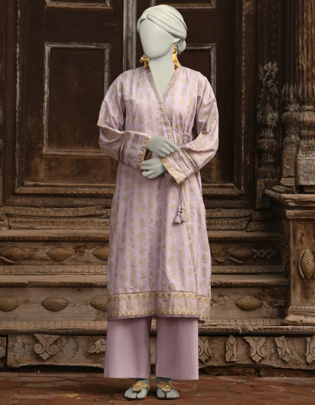 PURPLE LAWN 2PC STITCHED | JLAWN-S-JST-25-2011/S ZARI-3 sold by Junaid Jamshed