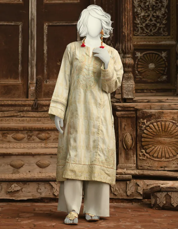 GREEN LAWN 2PC STITCHED | JLAWN-S-JST-25-2012/S ZARI-4 sold by Junaid Jamshed