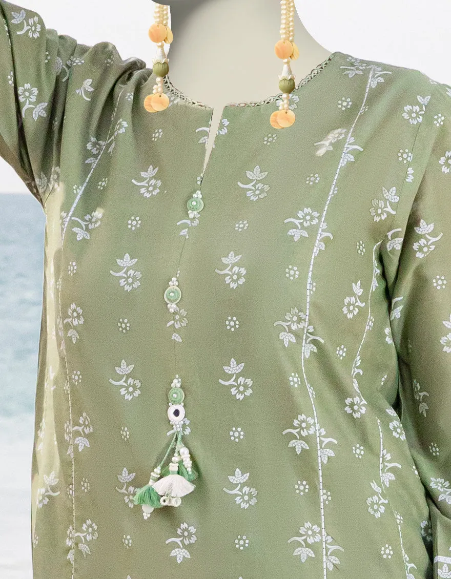 MULTICOLOR LAWN 2PC UNSTITCHED | JLAWN-S-JST-25-2048 FB/FLORA-8 sold by Junaid Jamshed product image thumbnail 3