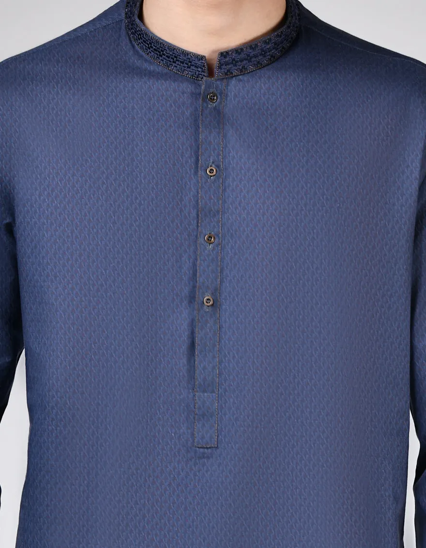 PURPLE COTTON KURTA | JTK-A-46523/S24/JJ9552-SF sold by Junaid Jamshed product image thumbnail 3