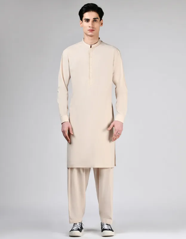 ORANGE BLENDED KAMEEZ SHALWAR | JTKS-A-34918/S24/JJ9569-SF sold by Junaid Jamshed