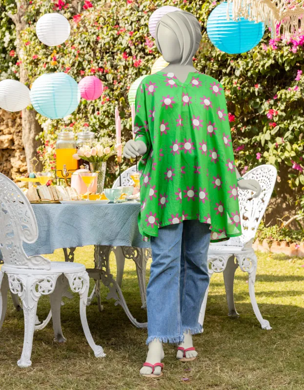 GREEN LAWN KURTI | JYGK-S-JTS-25-4008 FB/ESSENTIALS-T-8 sold by Junaid Jamshed