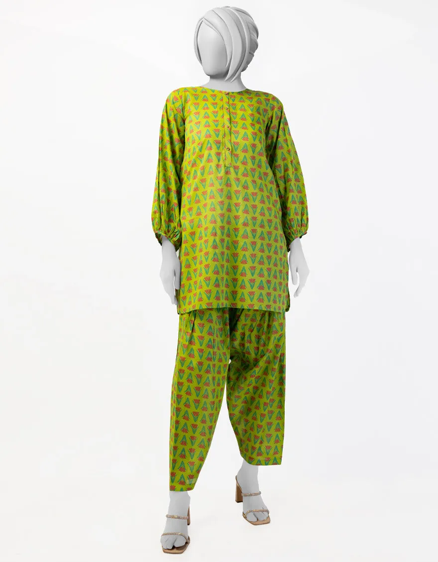 GREEN LAWN KURTI | JYGK-S-JTS-25-4040 FB/ESSENTIAL-T-11 sold by Junaid Jamshed