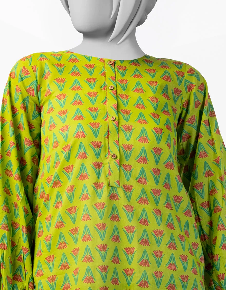 GREEN LAWN KURTI | JYGK-S-JTS-25-4040 FB/ESSENTIAL-T-11 sold by Junaid Jamshed product image thumbnail 2