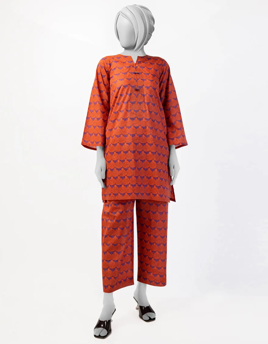 ORANGE LAWN KURTI | JYGK-S-JTS-25-4041 FB/ESSENTIAL-T-12 sold by Junaid Jamshed