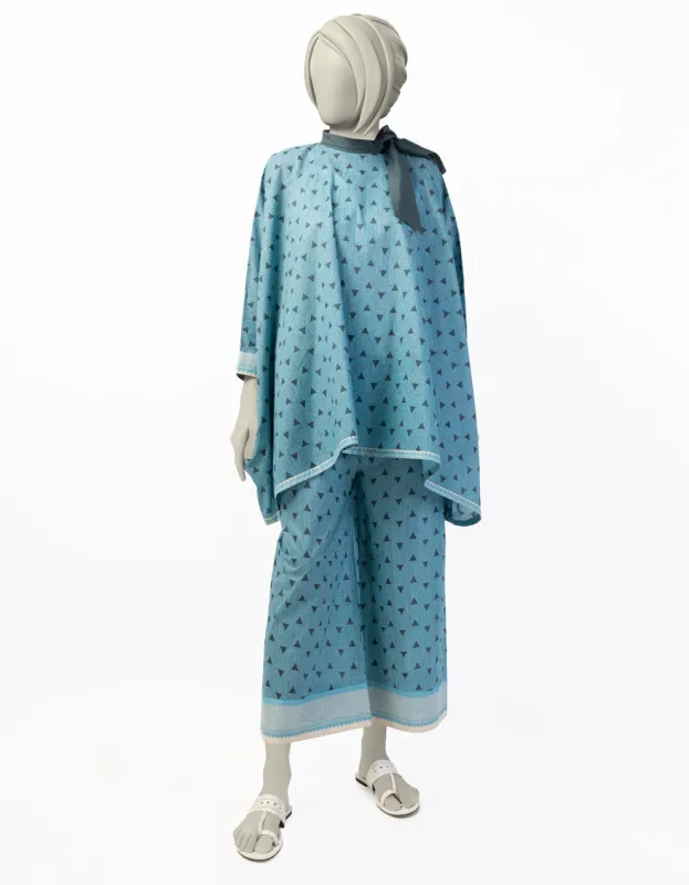 BLUE LAWN KURTI | JYGK-S-JTS-25-4044 FB/ESSENTIALS-T-15 sold by Junaid Jamshed