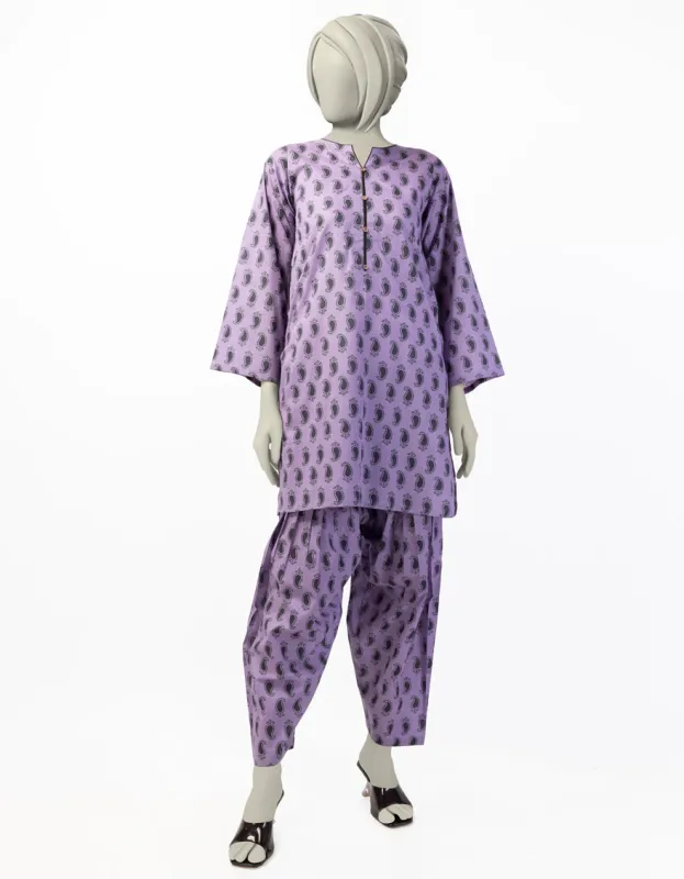 PURPLE LAWN KURTI | JYGK-S-JTS-25-4045 FB/ESSENTIAL-T-16 sold by Junaid Jamshed
