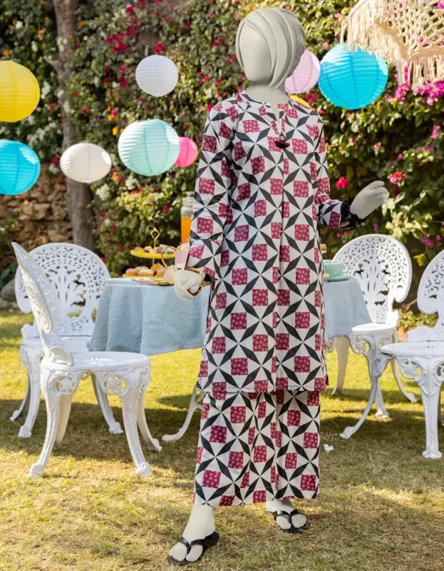 OFF WHITE LAWN KURTI | JYGK-JTS-CD-05-4004 sold by Junaid Jamshed