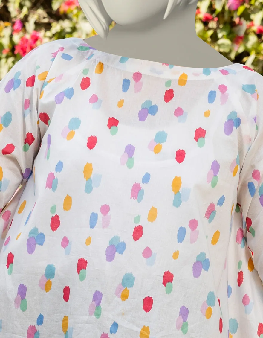 WHITE LAWN KURTI | JYGK-JTS-CD-05-4006 sold by Junaid Jamshed product image thumbnail 3