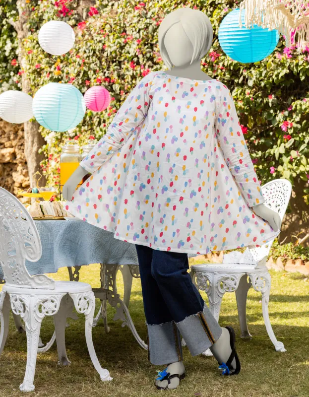 WHITE LAWN KURTI | JYGK-JTS-CD-05-4006 sold by Junaid Jamshed