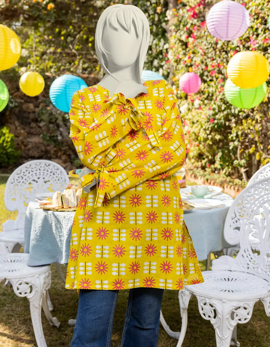 YELLOW LAWN KURTI | JYGK-JTS-CD-05-4007 sold by Junaid Jamshed product image thumbnail 2