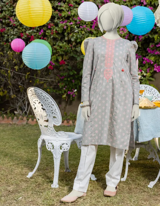 GREY LAWN KURTI | JYGK-JTS-CD-05-4017 sold by Junaid Jamshed