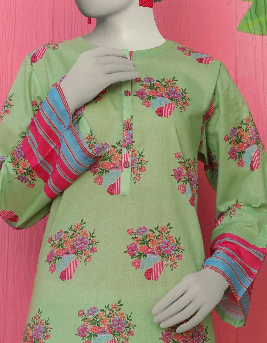 GREEN LAWN KURTI | JJLK-JSS-CD-05-308 sold by Junaid Jamshed product image thumbnail 3