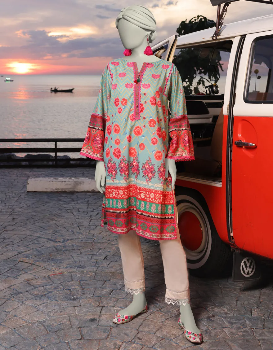 BLUE DIGITAL KURTI | JJLK-JSS-CD-05-327 sold by Junaid Jamshed