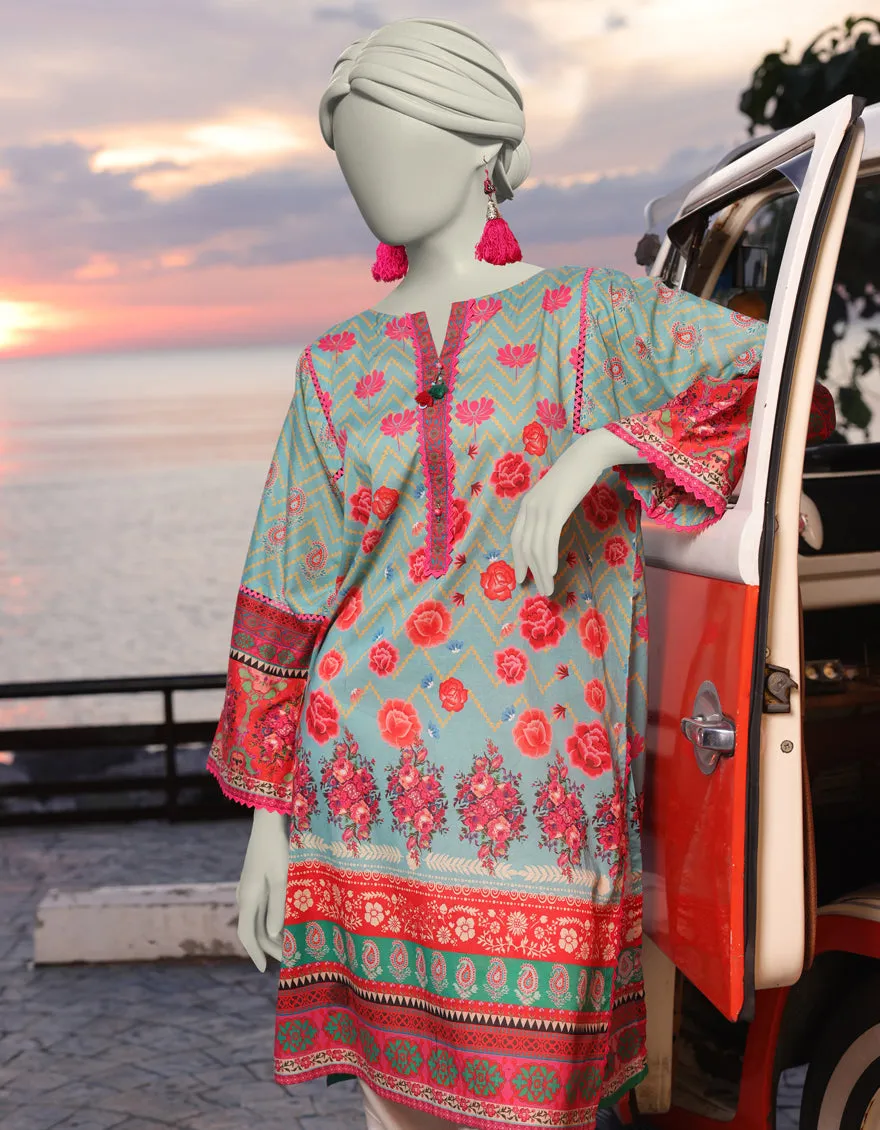 BLUE DIGITAL KURTI | JJLK-JSS-CD-05-327 sold by Junaid Jamshed product image thumbnail 2