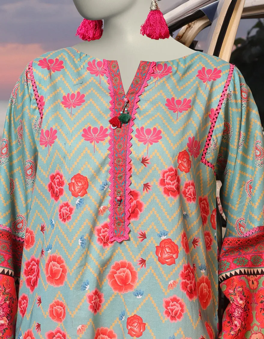 BLUE DIGITAL KURTI | JJLK-JSS-CD-05-327 sold by Junaid Jamshed product image thumbnail 3