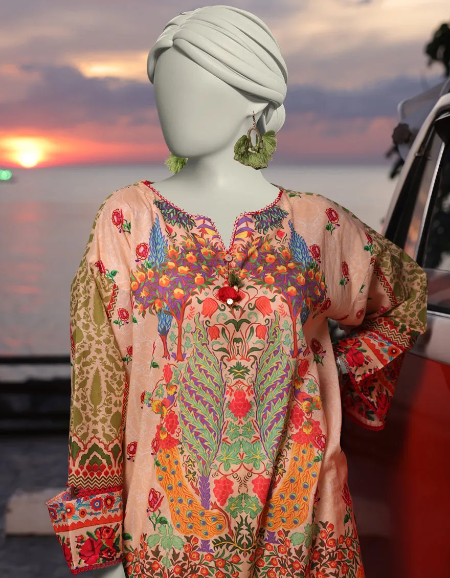 GREEN DIGITAL KURTI | JJLK-JSS-CD-05-328 sold by Junaid Jamshed product image thumbnail 2