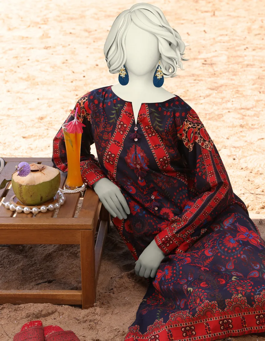 BLUE DIGITAL KURTI | JJLK-JSS-CD-05-331 sold by Junaid Jamshed product image thumbnail 2