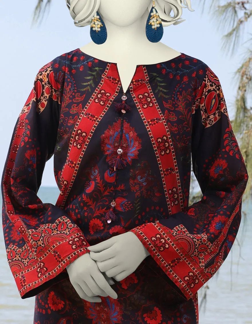 BLUE DIGITAL KURTI | JJLK-JSS-CD-05-331 sold by Junaid Jamshed product image thumbnail 3