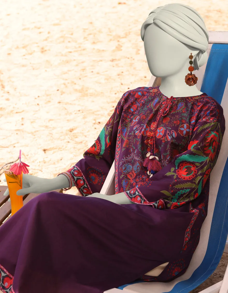 PURPLE DIGITAL KURTI | JJLK-JSS-CD-05-332 sold by Junaid Jamshed product image thumbnail 2