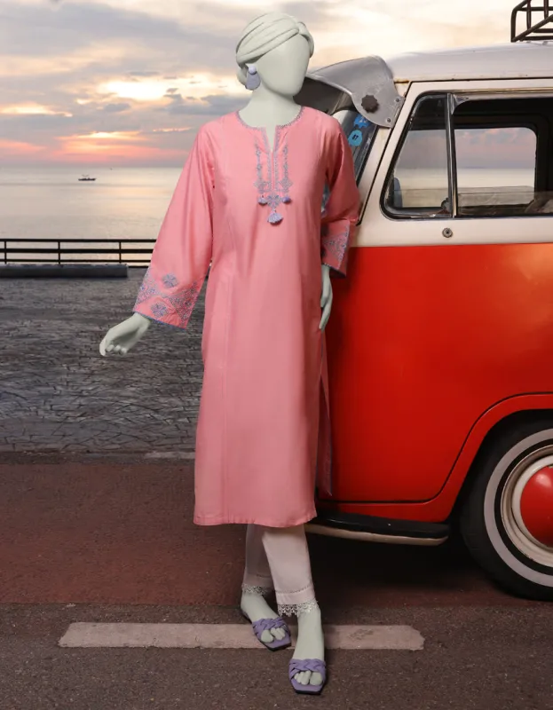 PINK LAWN KURTI | JJLK-JSS-CD-05-342 sold by Junaid Jamshed