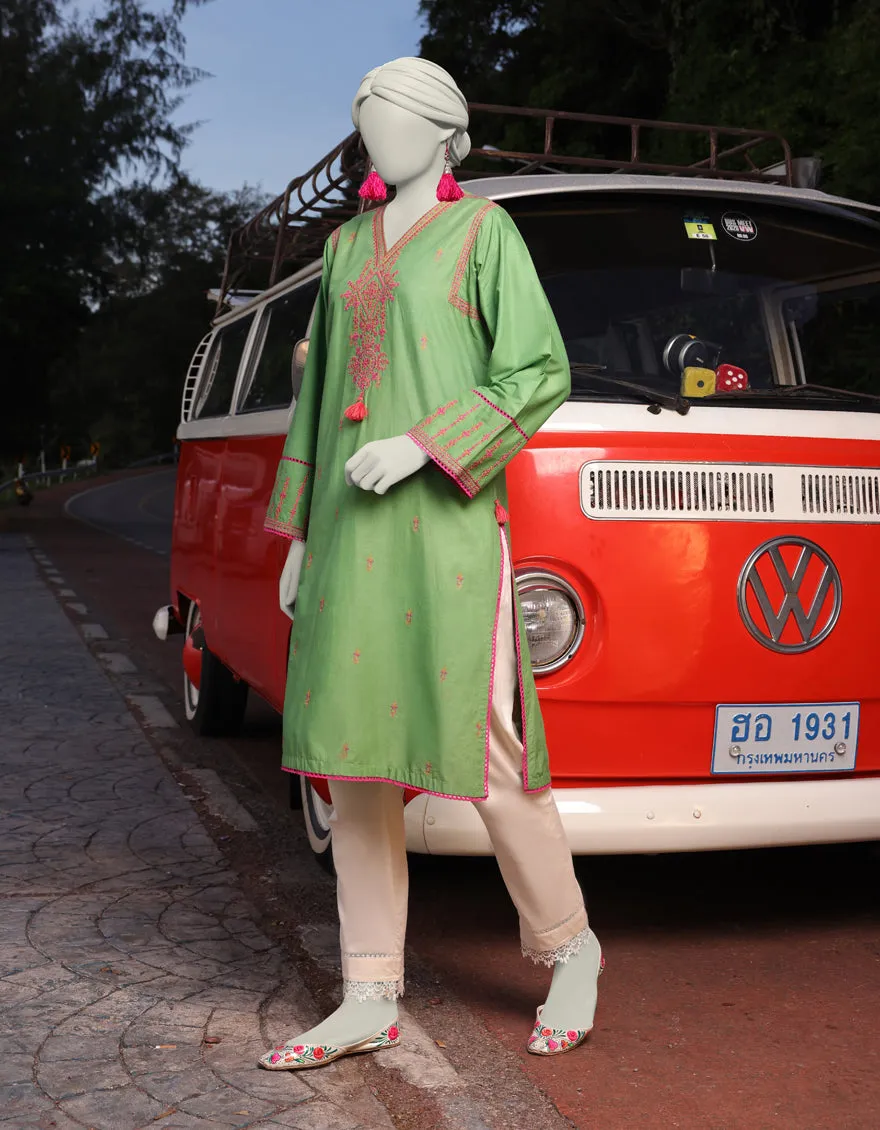 GREEN LAWN KURTI | JJLK-JSS-CD-05-343 sold by Junaid Jamshed