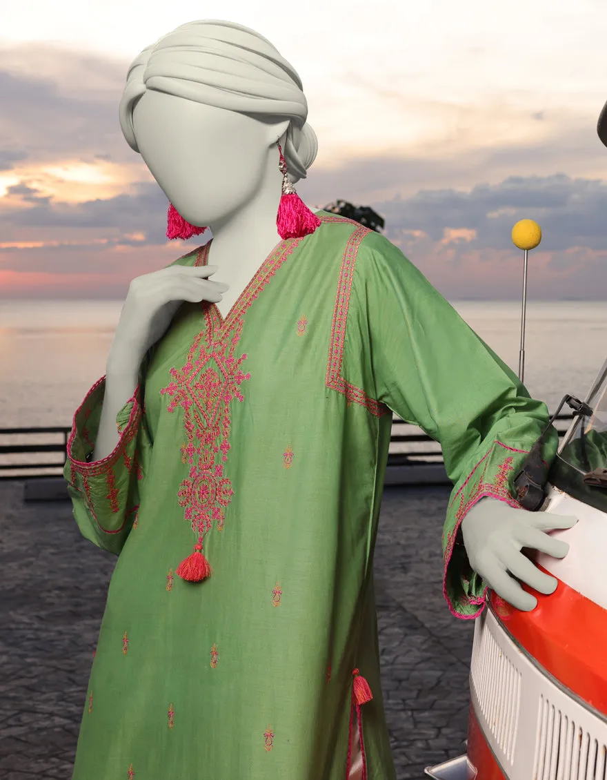 GREEN LAWN KURTI | JJLK-JSS-CD-05-343 sold by Junaid Jamshed product image thumbnail 2