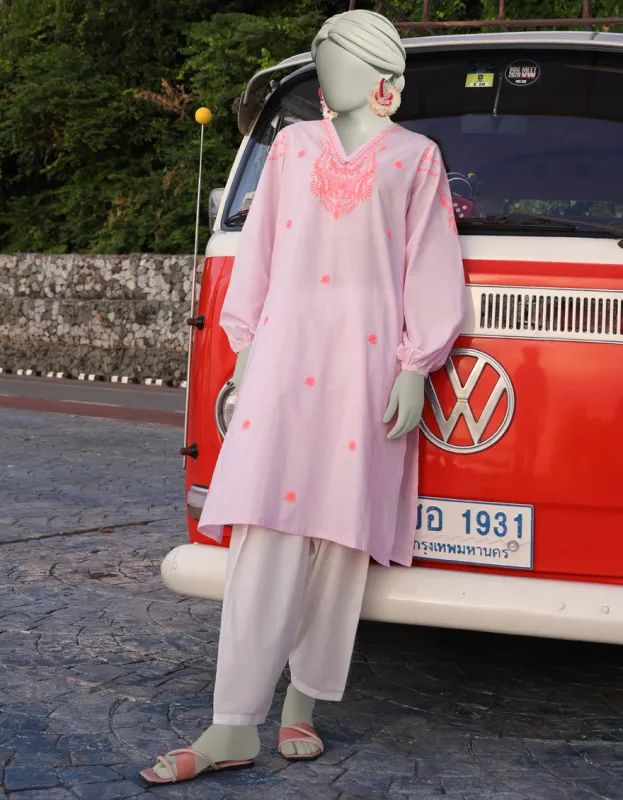 PINK LAWN KURTI | JJLK-JSS-CD-05-352 sold by Junaid Jamshed