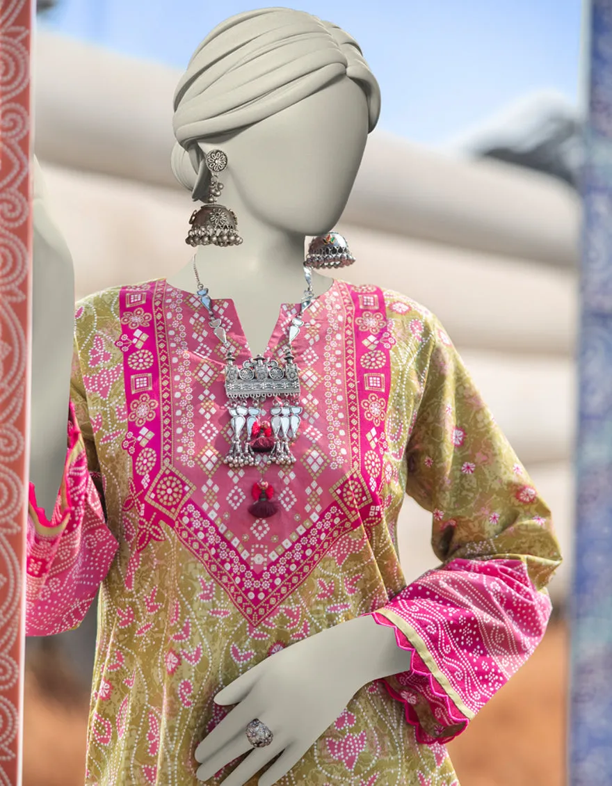 GREEN LAWN KURTI | JJLK-JSS-CD-05-353 sold by Junaid Jamshed product image thumbnail 2