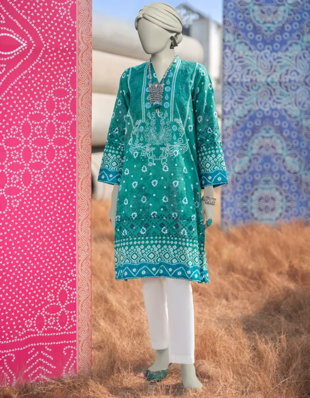 GREEN LAWN KURTI | JJLK-JSS-CD-05-355 sold by Junaid Jamshed