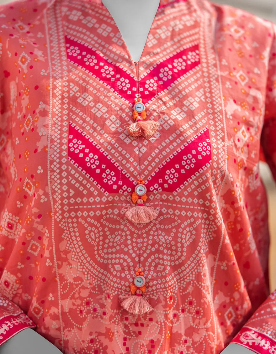 PINK LAWN KURTI | JJLK-JSS-CD-05-356 sold by Junaid Jamshed product image thumbnail 3