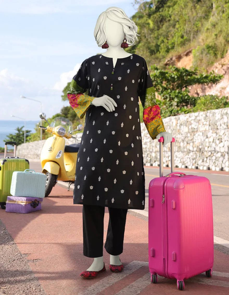 BLACK LAWN KURTI | JJLK-JSS-CD-05-357 sold by Junaid Jamshed