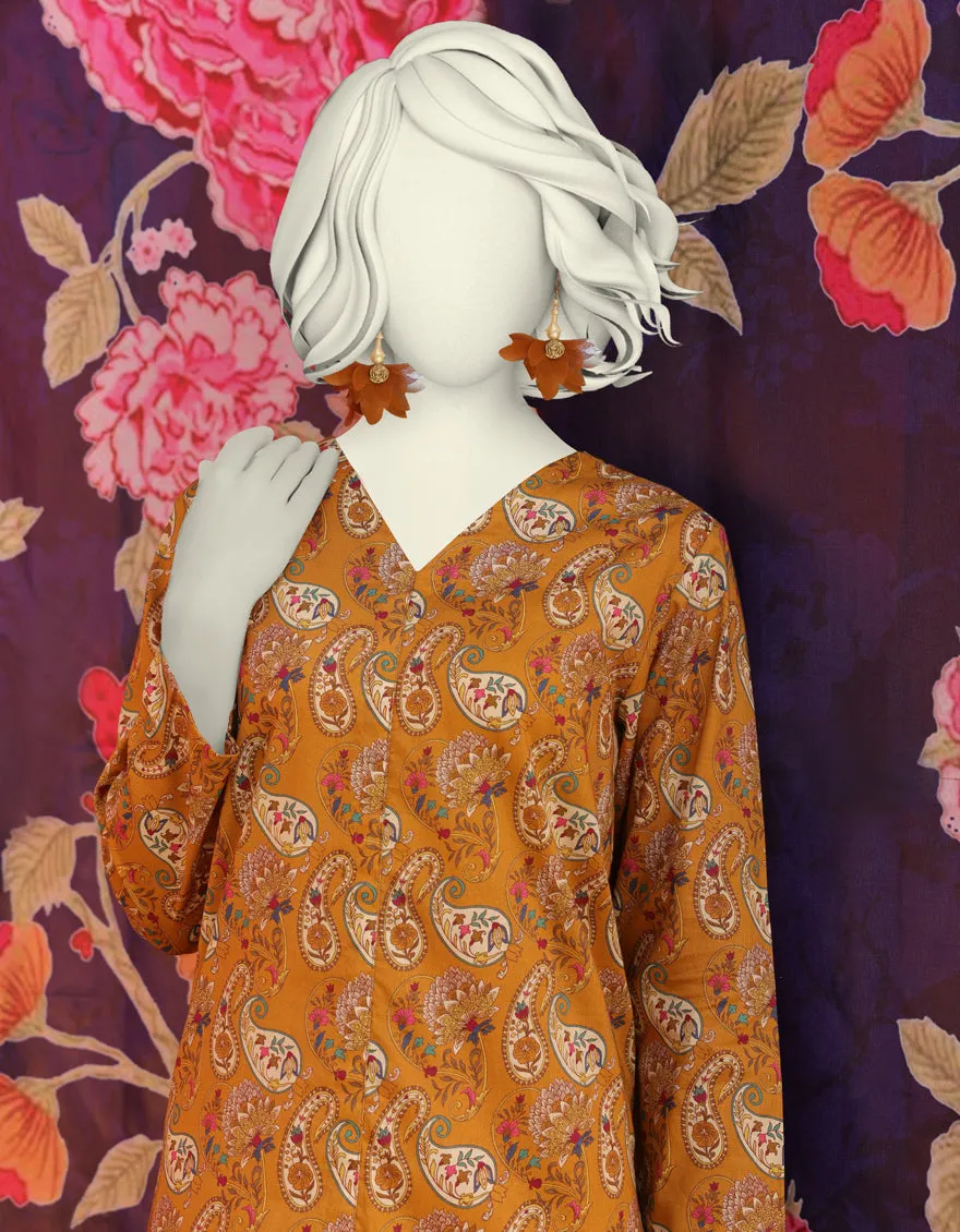 MUSTARD LAWN KURTI | JJLK-JSS-CD-05-306 sold by Junaid Jamshed product image thumbnail 2