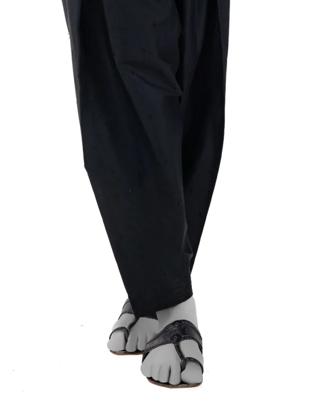 BLACK LAWN SHALWAR | JLSH-25-8014-B FB/BLACK-8014-B sold by Junaid Jamshed