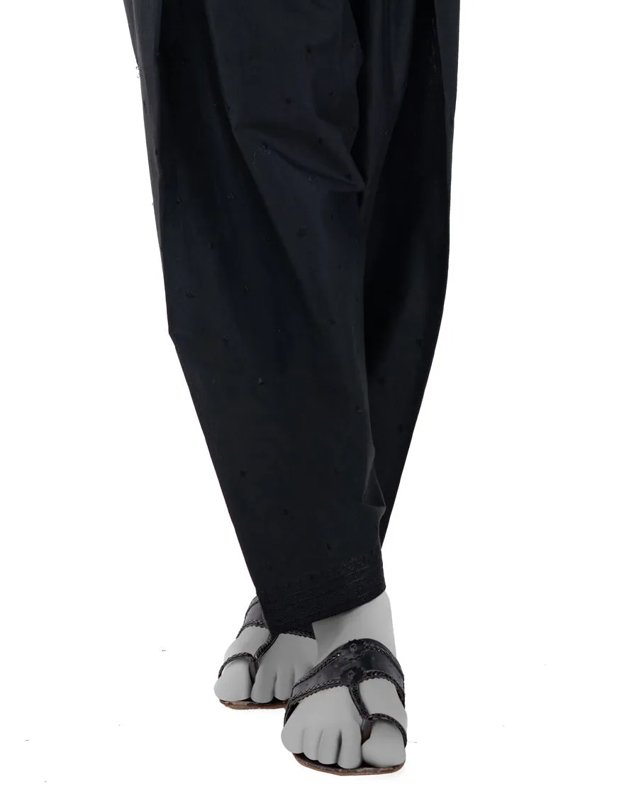 BLACK LAWN SHALWAR | JLSH-25-8014-B FB/BLACK-8014-B sold by Junaid Jamshed