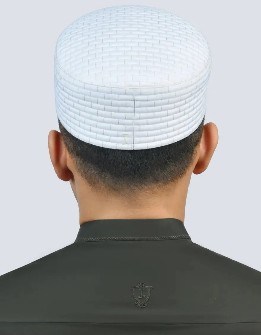 WHITE BLENDED CAP | JJ-CAP-0026-R24/S25/JJ9608 sold by Junaid Jamshed